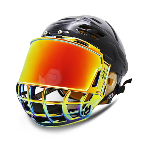GY Hockey Full Shield Visor Hockey Visor Ice Hockey Helmet Full Face Protection Visor(revo red)