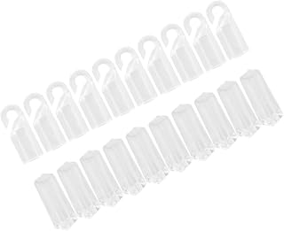 TEHAUX 20Pcs Blind Tilt Wand Replacement Tips and Hooks Durable Blinds Wand Accessories for Vertical Curtains Includes Handles and Hooks for Easy Installation