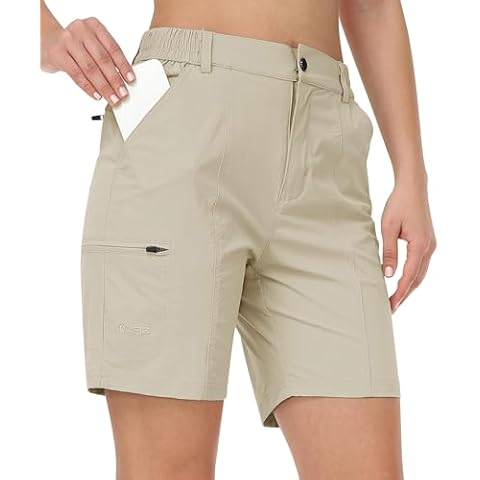MoFiz Women's Lightweight Hiking Cargo Shorts Cover