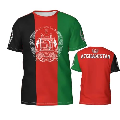 T-shirt foot Afghanistan séchage rapide et imprimé drapeau haute qualité