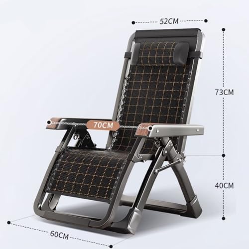 Chaise inclinable d'extérieur confortable, fauteuil de jardin pliable - 3