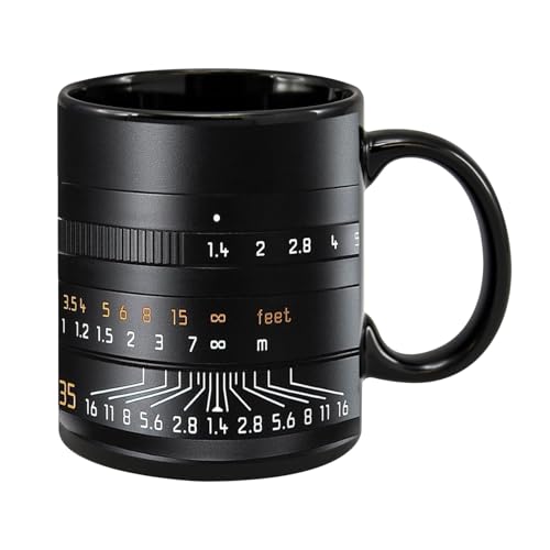 Kaffeetasse mit Kameraobjektiv, 350 ml, Fotografie, lustig, Keramik, poliert, Sammlerstück, Fotografen-Tassen, Souvenir für heiße und kalte Getränke, Tee, Saft, Milch, 9,5 x 8 cm Kaffeetasse mit Kameraobjektiv, 350 ml, Fotografie, lustig, Keramik, poliert, Sammlerstück, Fotografen-Tassen, Souvenir für heiße und kalte Getränke, Tee, Saft, Milch, 9,5 x 8 cm