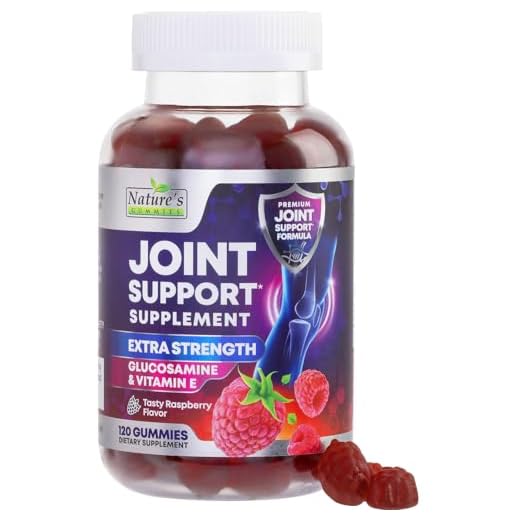 Joint Support Gummies - Extra Strength Glucosamine Gummy Supports Flexibility, Joint & Cartilage Health for Back, Knees, Hands - Natural Vitamin E for Immune Support for Women & Men - 120 Gummies