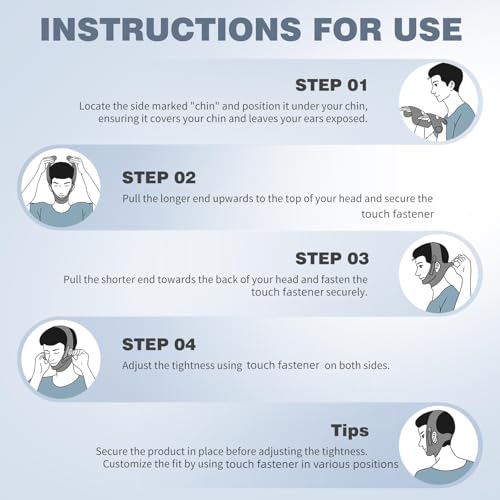 image for OHALEEP OHELEEP Anti Snore Chin Strap for CPAP Users, Snore Stopper Ad