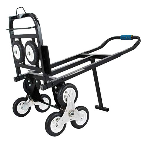 Vevor Stair Climbing Cart 45 Inches Portable Hand Truck 2X Three-Wheel Hand Truck Stair Climber 330Lb Capacity Folding Stair Hand Truck Heavy Duty With 2 Backup Wheels #TOP3