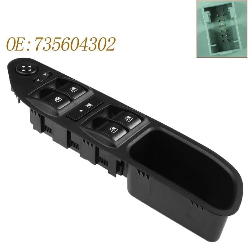 Interrupteur de commande lève-vitre pour Fiat Tipo hayon commande principal avant - 5