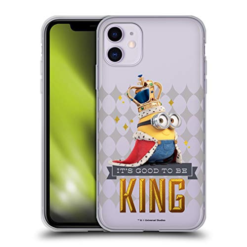 Head Case Designs Officially Licensed Minions King Bob Minion British Invasion Soft Gel Case Compatible With Apple Iphone 11 #TOP10