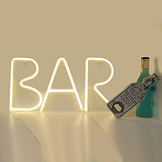 GUOCHENG Neon BAR-Illuminated Marquee Sign LED Alphabet Word Sign Decorative Motif Neon Light