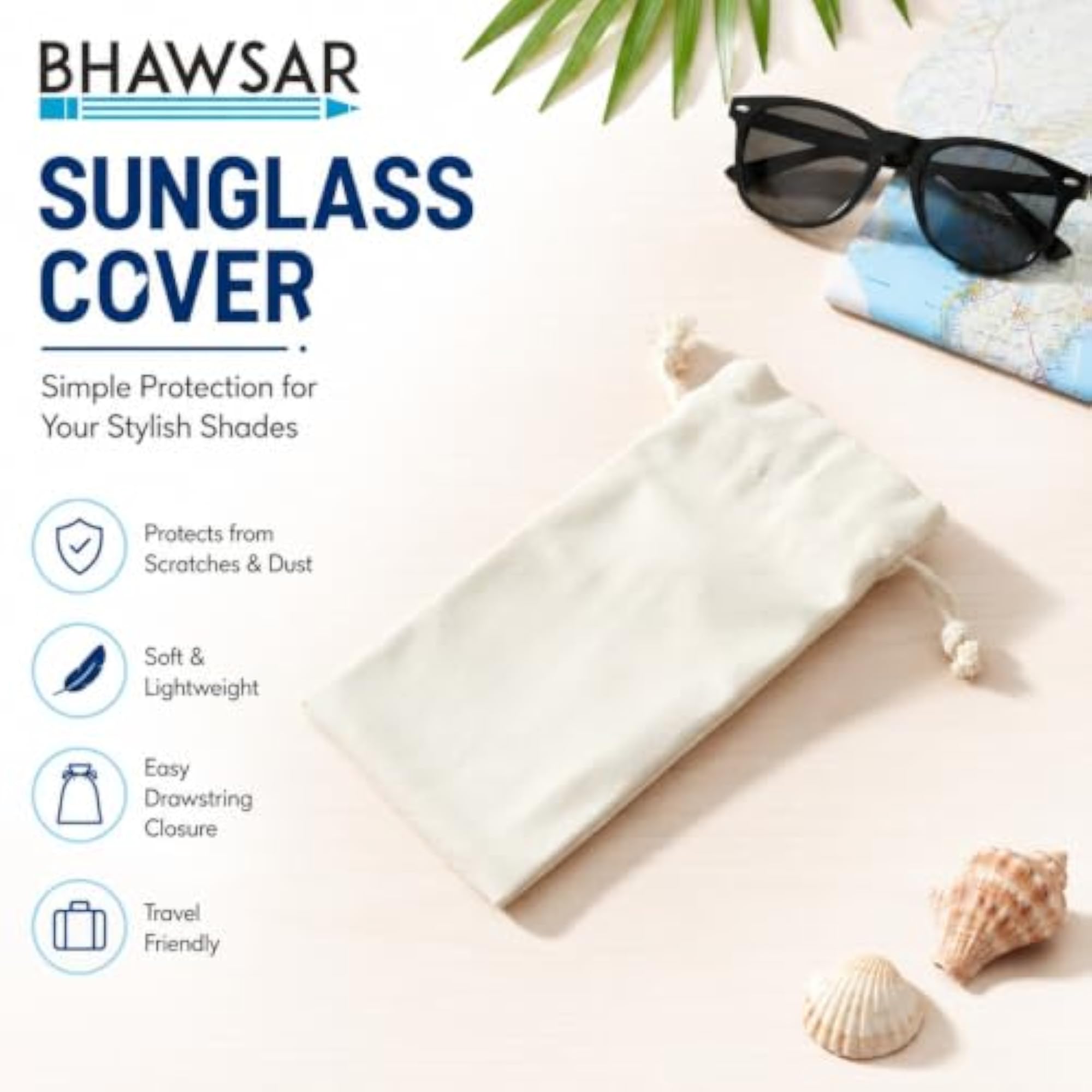 Canvas Eyeglass & Sunglass Cover Soft Protective Pouch