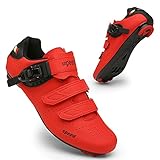 1.Materiales de alta calidad: Zapatillas de ciclismo con parte superior, la suela de goma nano + proporciona una excelente protección contra golpes, hace que su viaje sea más seguro. El parche deslizante puede hacer que el zapato del pedal de la bicicleta conectado firmemente al diseño dentado haga que sea más esfuerzo al montar, equilibrar, abrasión, encapsulado, soporte de impacto.
