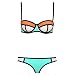 VonFon Flower Printing Push Up Top & Triangle Bottom Women Swimwear Bikini