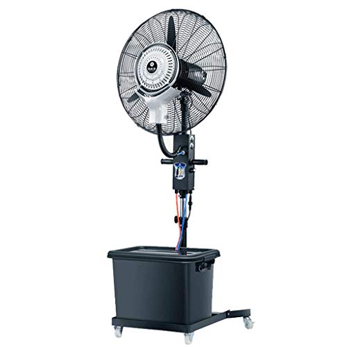 PLLP Home Electric FanIndustrial Pedestal Fan Industrial Fan Cooling Oscillating Misting Quiet Outdoor Commercial Humidifier Purifier Standing Floor Fan 42L Water Tank Height Adjustable150 190Cm