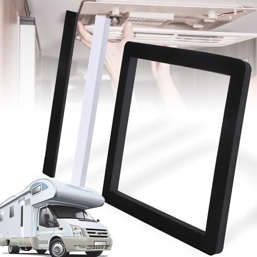 HRYOML 14 Inch RV & Camper Roof Air Conditioner Gasket Kit, EVA Self Adhesive Picture Frame Gasket and Leveling Pads Waterproof Seal Insulation for RV AC Repair Replacement and Install