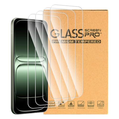 ESACMOT 4 �p�b�N �����ޗ� OnePlus 13S (6.32 �C���`) �Ƃ̌݊������� ��ʕی�t�B���� - 9H�d�x HD�N���A �w��h�~ �ی�t�B����