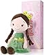 GAGAKU 40 cm Weiche Stoffpuppe, Schutzengelpuppen, Taufgeschenk für Baby Mädchen, Kuscheltier, Glücksbringer für Kinder von 3-5 Jahren (40 cm Wald-Mädchen)