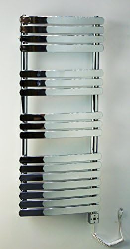 TOWEL WARMER Electrical 500 WATTS + Room Heater + Timer Programming and Thermostat. Bath Bathroom radiators Best Heated Towel Chrome Color. Voltage 120V/230V.