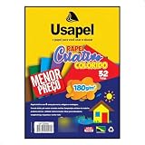 Papel Criativo Neon, Usapel, 5 Cores, 45 Folhas, A4, 21x29,7 cm