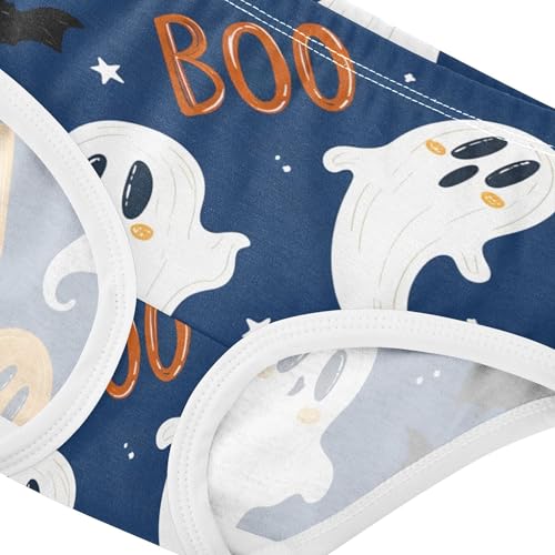Toddler Girls Underwear 2t Cotton Little Girl Panties Colorful Kids Briefs Undies Halloween Cute Cartoon Ghosts4