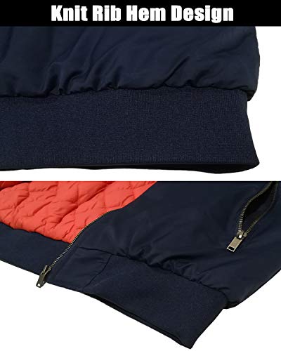 KEFITEVD Hommes Bomber Baseball Vestes Hiver Rétro Militaire Veste Chaud Cargo Manteaux avec 4 Poches,Kaki,XL - Image 8