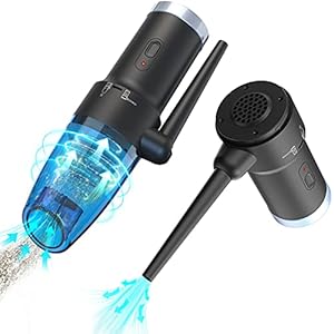 Pafolo Air Duster Auto Staubsauger und Kabellos Tastatur Reiniger 2 in 1, 8000PA Leistungsstarker Handstaubsauger Auto…