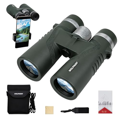 Binoculares WOLFHUNT 10x42 impermeables y antiniebla miniatura 1