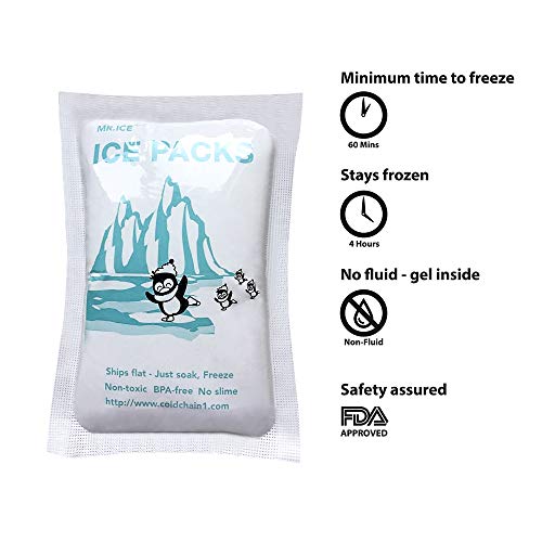 Shipping Ice Packs Reusable Small Dry Ice Pack Sheets 48 PCS, Ice Pack