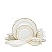 Euro Porcelain 57-pc Banquet Dinnerware Set, Luxury Bone China Tableware, Service for 8 (6664G) 6664-20
