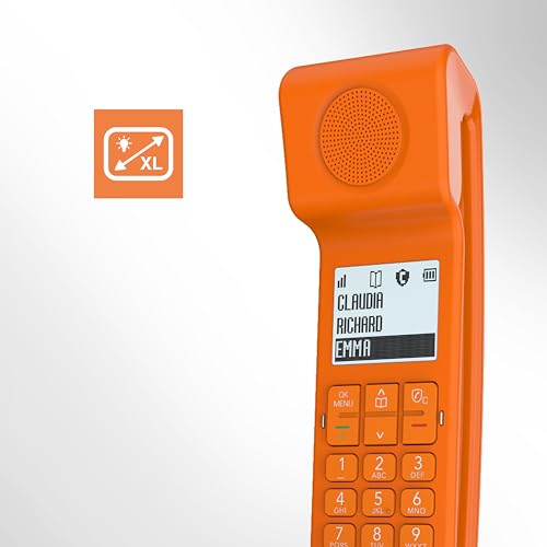 Teléfono inalámbrico DECT Alcatel Epure Iconic vintage con bloqueo de llamadas y manos libres 3