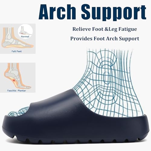 Image of Jaeynow Cloud Slides for Women,Unisex EVA Soft Recovery Slides,Thick Sole Open Toe Mens Pillow Slides Shower Shoes Outdoor&Indoor House Slippers