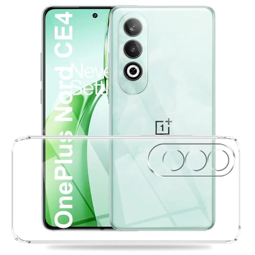 Image of REALCASE Silicone for OnePlus Nord CE 4 5G Back Cover Case, Scratch Resistant Protective Crystal Clear Transparent Shock Proof Bumper Back Cover Case for OnePlus Nord CE 4 5G