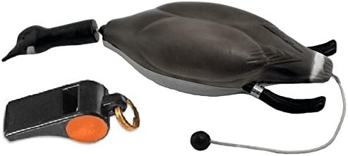 Dokken Canada Goose Dog Training Dummy and Pro Dog Training Whistle for Shed Hunting Dogs (Black) G100/W100B
