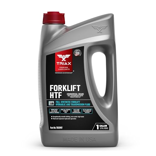 TRIAX Forklift HTF Hydrostatisches Mehrbereichs- Getriebe- und Hydrauliköl für Gabelstapler/Hubwagen/Hubstapler. Vollsynthetisches Öl, -45° C Kalt fließend (1 Gallone/3.78 l)