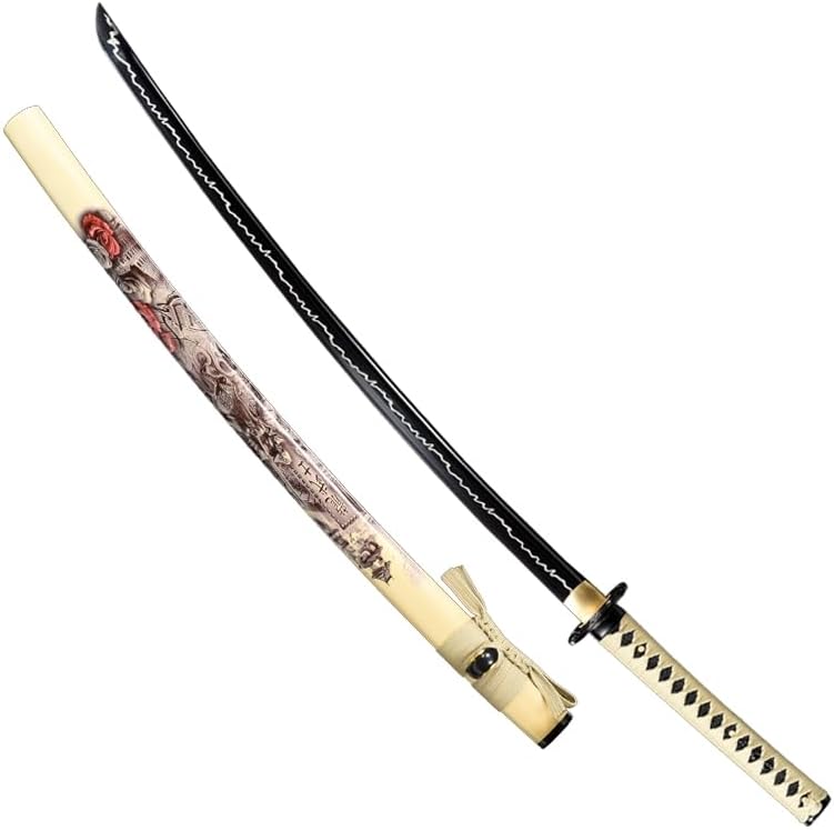 Miniatura 1 de SANJISTU Espada samurái  Espadas katanas tradicionales forjadas a mano auténticos samuráis japoneses  Colección Katanas de acero de alto carbono