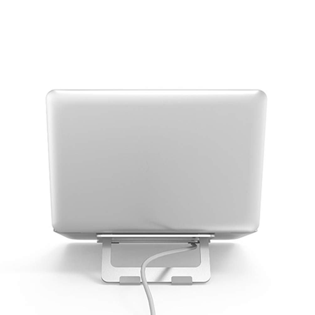 MisFox Supporto PC Portatile, Alluminio Pieghevol Alza Pc Portatile, Ergonomico Regolabile Laptop Stand per PC Portatili con Display Fino a 15.6