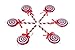 Clever Creations Christmas Lollipop Ornament Set Red and White Candy Cane Design | 6 Pack | Festive Holiday Décor | Timeless Classic Design | Shatter Resistant | Hangers Included | 5” Tall