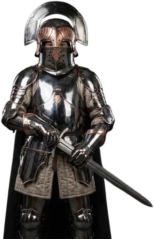 Medieval Armor Suit Costume – Knight Warrior Outfit for Halloween & Birthday Gift