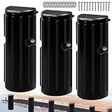Dock Bumper Fender - Heavy Duty Boat Dock Bumpers for Edge & Side 3Pack-Black