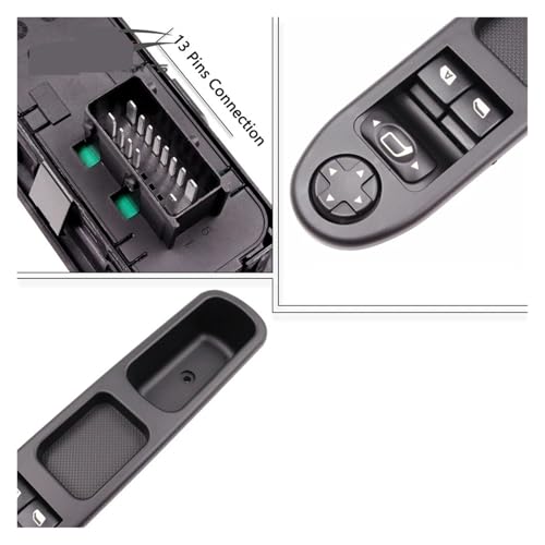 Interrupteur de lève-vitre 6554QC 207 commande fluide 13 broches - 4