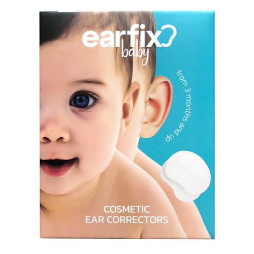 EarFix Baby Ear Corrector (8-Pack) Gentle Ear Shaping Patches for Infants 3+ Months Waterproof Hypoallergenic Ear Tape for Protruding Prominent Ears