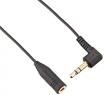 black 3m headphone extension cord with ffp