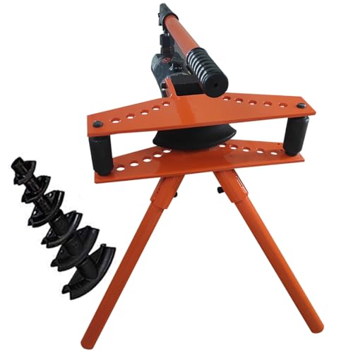 VOLTZ HPB-1 Pipe Benders with Tripod 10 ton Manual Hydraulic Tube Bender upto 34mm External diameter die Pipe Bender Tube Bender Tube Bending Machine (External diameter?13-34mm)