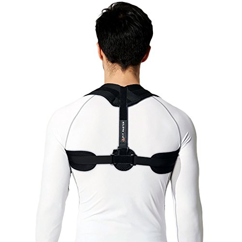 Fit Master Back Posture Corrector for Women Men Teens - Comfortable, Breathable Wide Pads Clavicle Support Brace for Shoulder Neck Pain to Improve Orthopedic Kyphosis Slouching Hunchback Forward Head