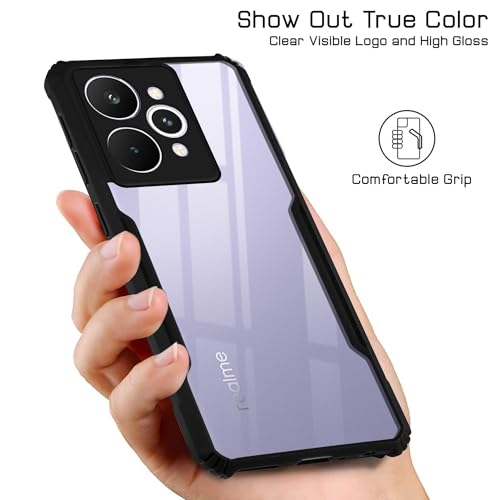 Image of Jkobi Back Case Cover for Realme 15 Pro (Shockproof with Polycarbonate Clear Panel | Professional Black)