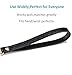 UTreers Wristlet Strap, Genuine Leather Keychain Wristlet KeyChain Hand Strap for Wallet Purse Clutch Cellphone Wristlet Key (A Black)