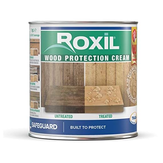 Roxil Wood Protection Cream Instant Waterproofing Clear Sealer, Weatherproofs: Fences, Decking, Furniture, Sheds (1 Quart)