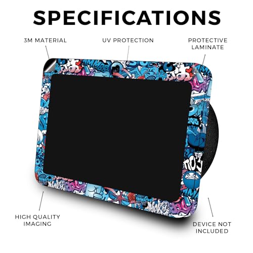Image of Skin Compatible with Amazon Echo Show 8 (3rd Gen, 2023) - Blue Meanies - Premium 3M Vinyl Protective Wrap Decal Cover - Easy to Apply | Crafted in The USA by MightySkins