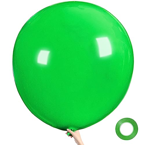 Green Big 36 Inch Balloons, 9Pcs Green Giant Big Latex Balloons, Large Balloons for Birthday Wedding Party Decorations.(green)