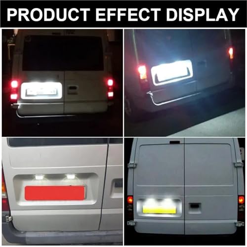 Luces de matrícula LED para pasar la ITV en Ford Transit MK4 MK5 MK6 MK7 y Connect 3