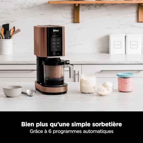 Ninja CREAMi NC300EUCP — Machine à glace 7 programmes, Noir/Cuivre — miniature 2