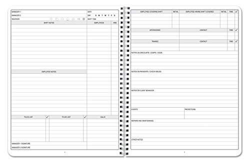 BookFactory Manager Notebook Manager's Log Book Planner Management Logbook - Wire-O, 100 Pages, 8.5'' X 11'' (Made in USA) - Thumbnail 2